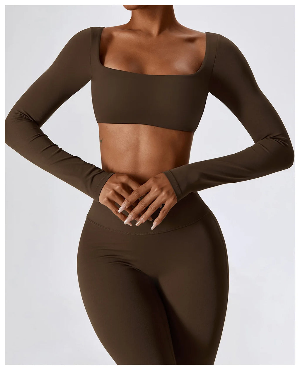 Seamless Yoga Set – Leggings & Crop Top
