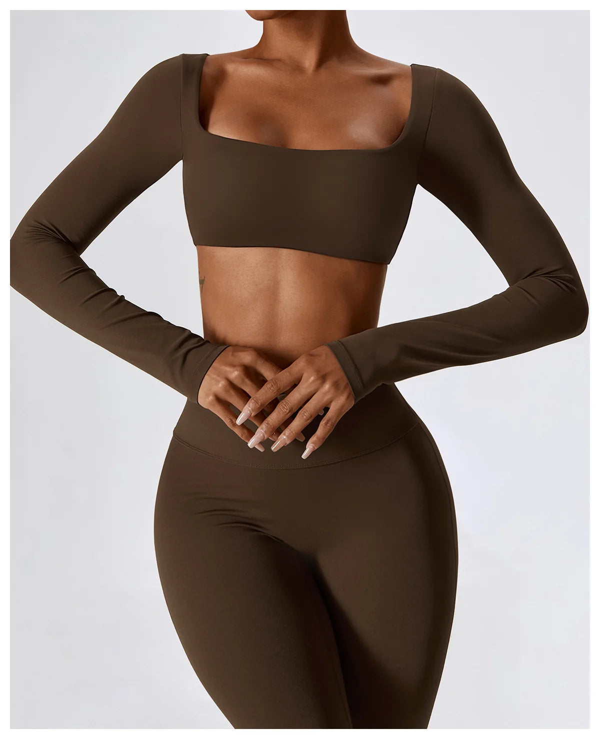 Seamless Yoga Set – Leggings & Crop Top
