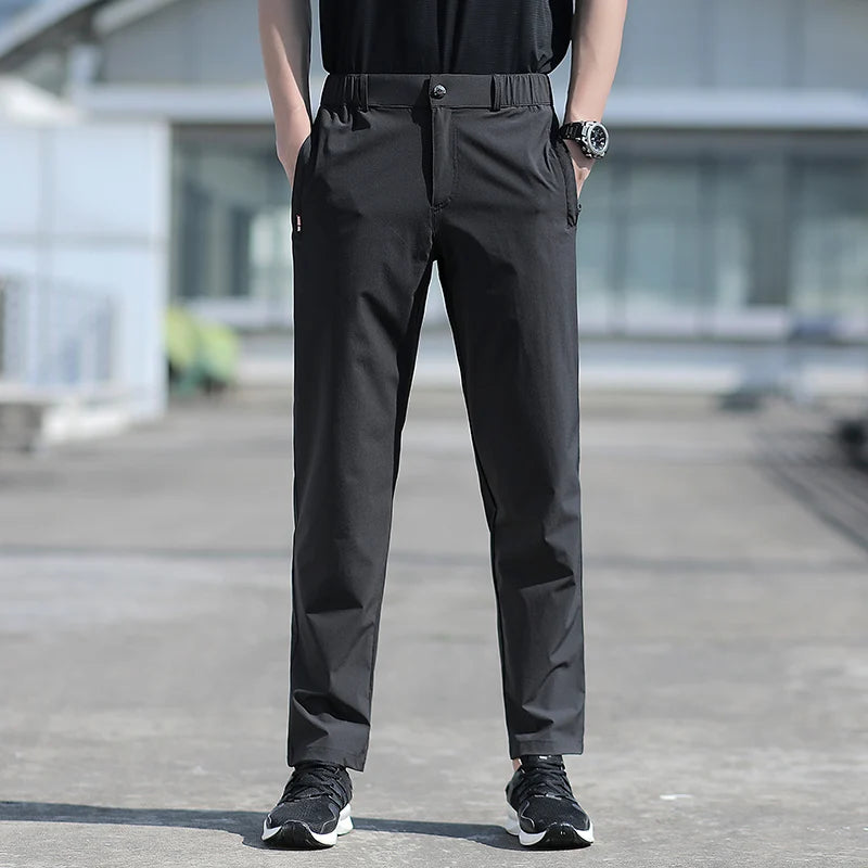Ice Silk Quick-Dry Straight Pants