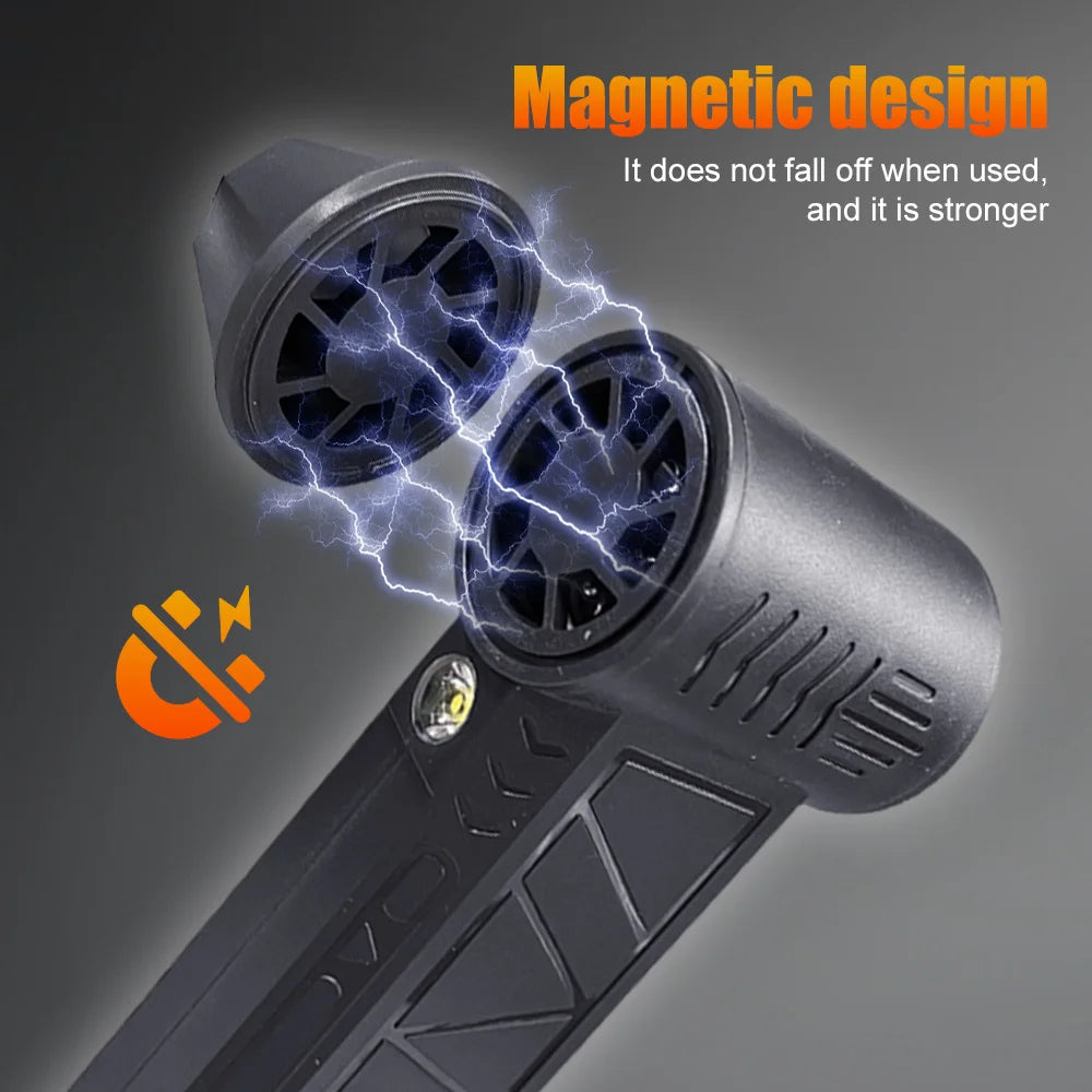 Caer Mini Turbo Jet Fan Electric Air Duster with 1&3 Gear Adjustable Speed 130000RPM 52m/s Car Computer Cleaning Blower Tool Kit