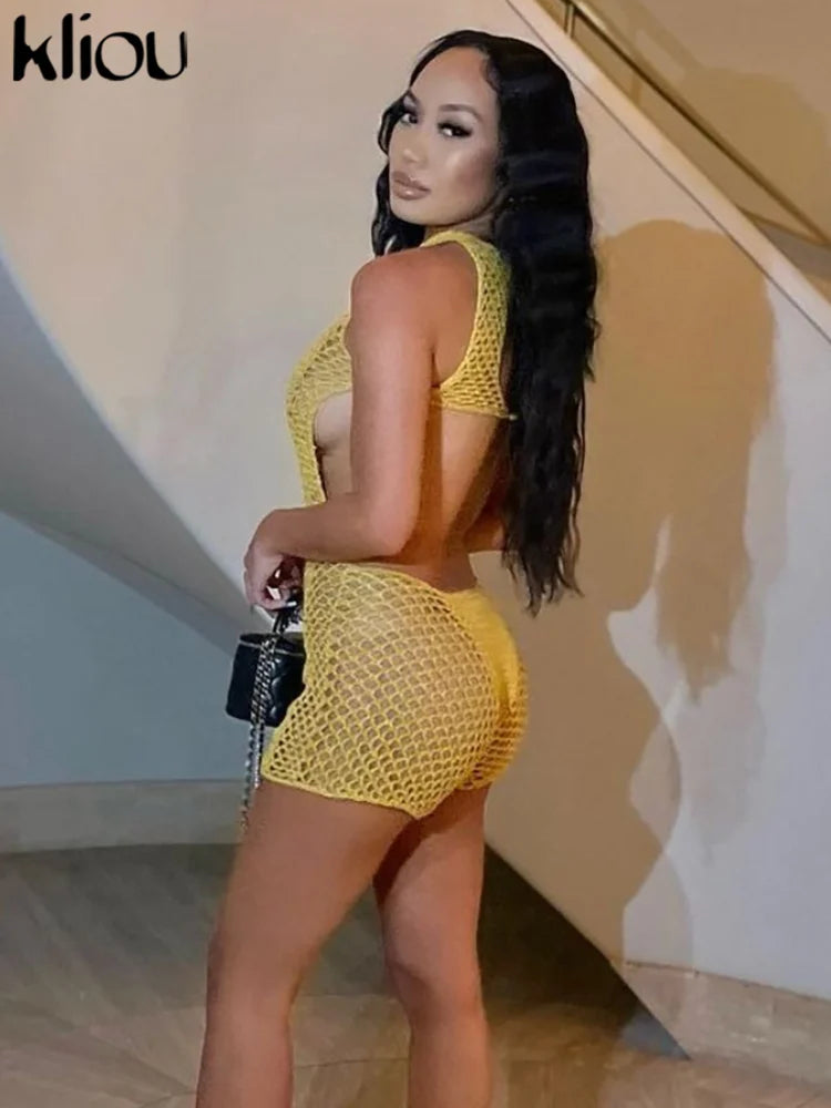 Ribbed Knit Sleeveless Romper