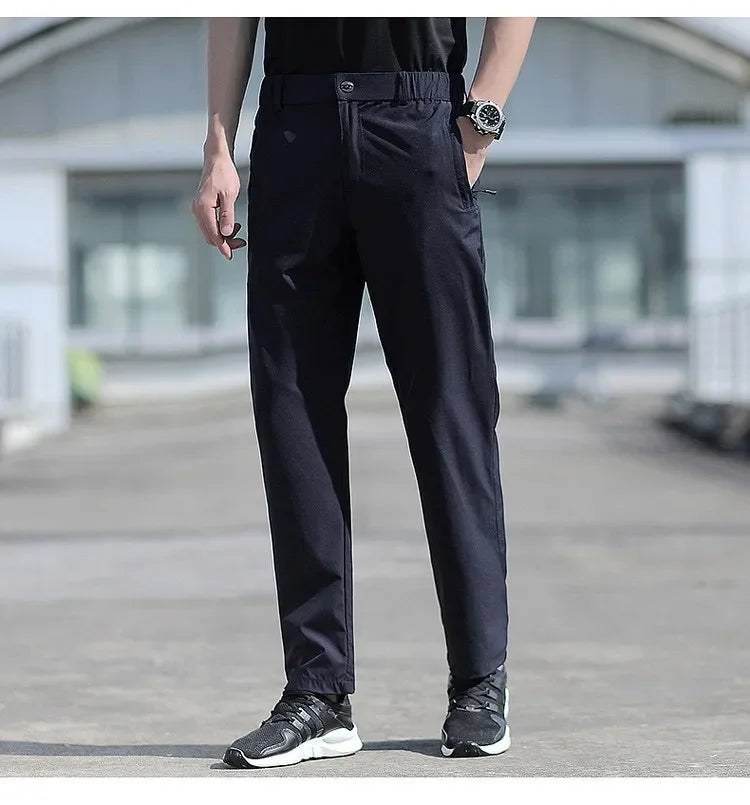 Ice Silk Quick-Dry Straight Pants