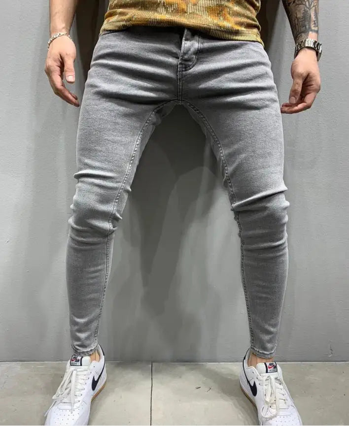 Ripped Skinny Stretch Jeans