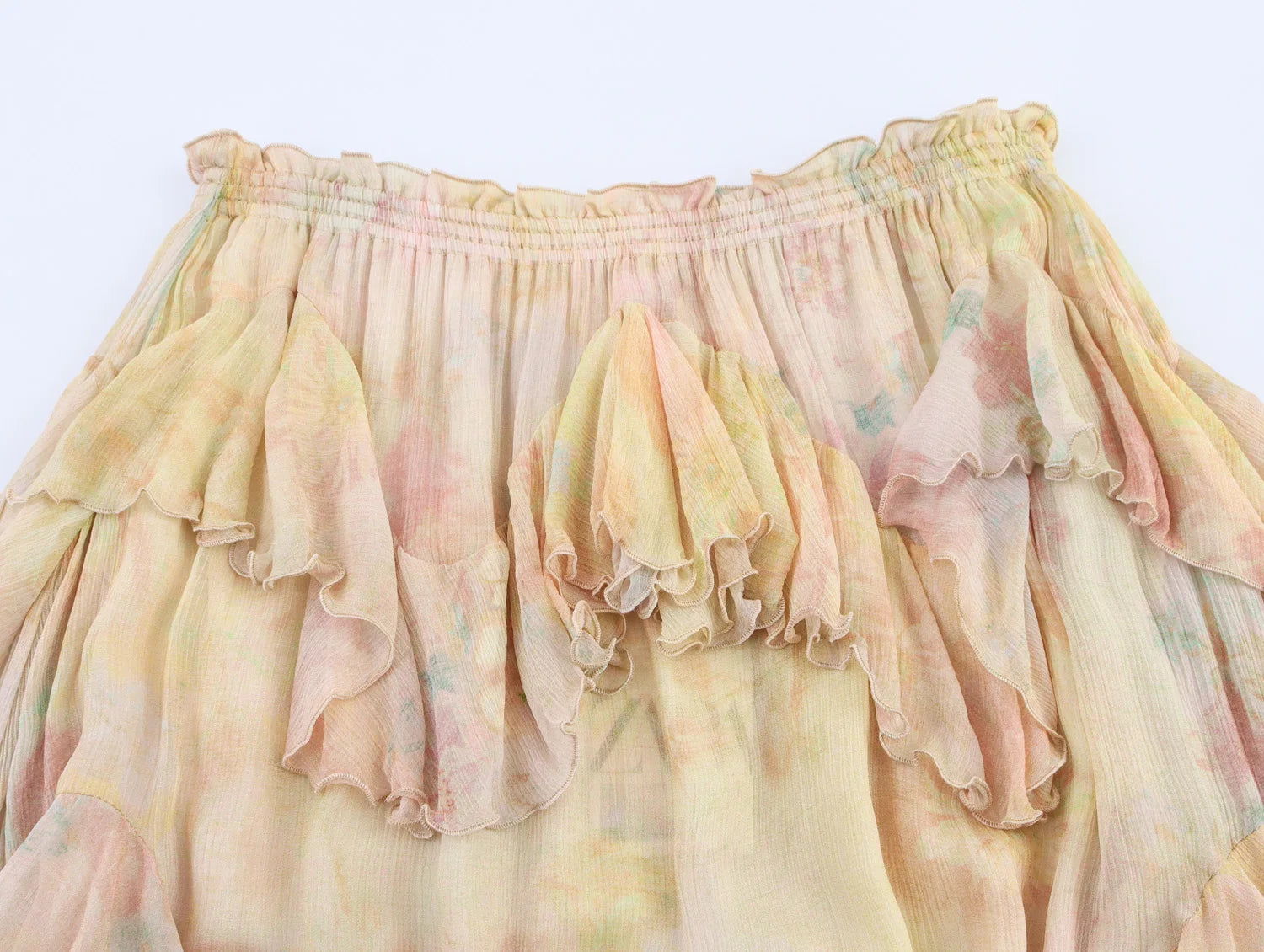 Gradient Tiered Ruffle Maxi Skirt — Women's Boho