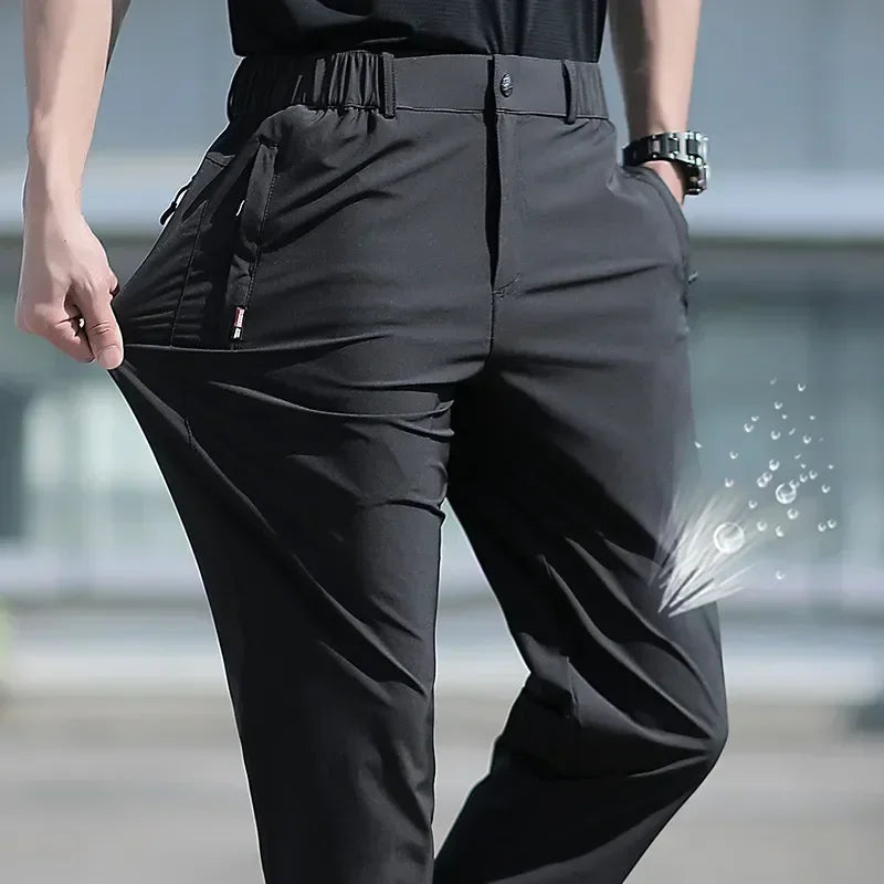 Ice Silk Quick-Dry Straight Pants