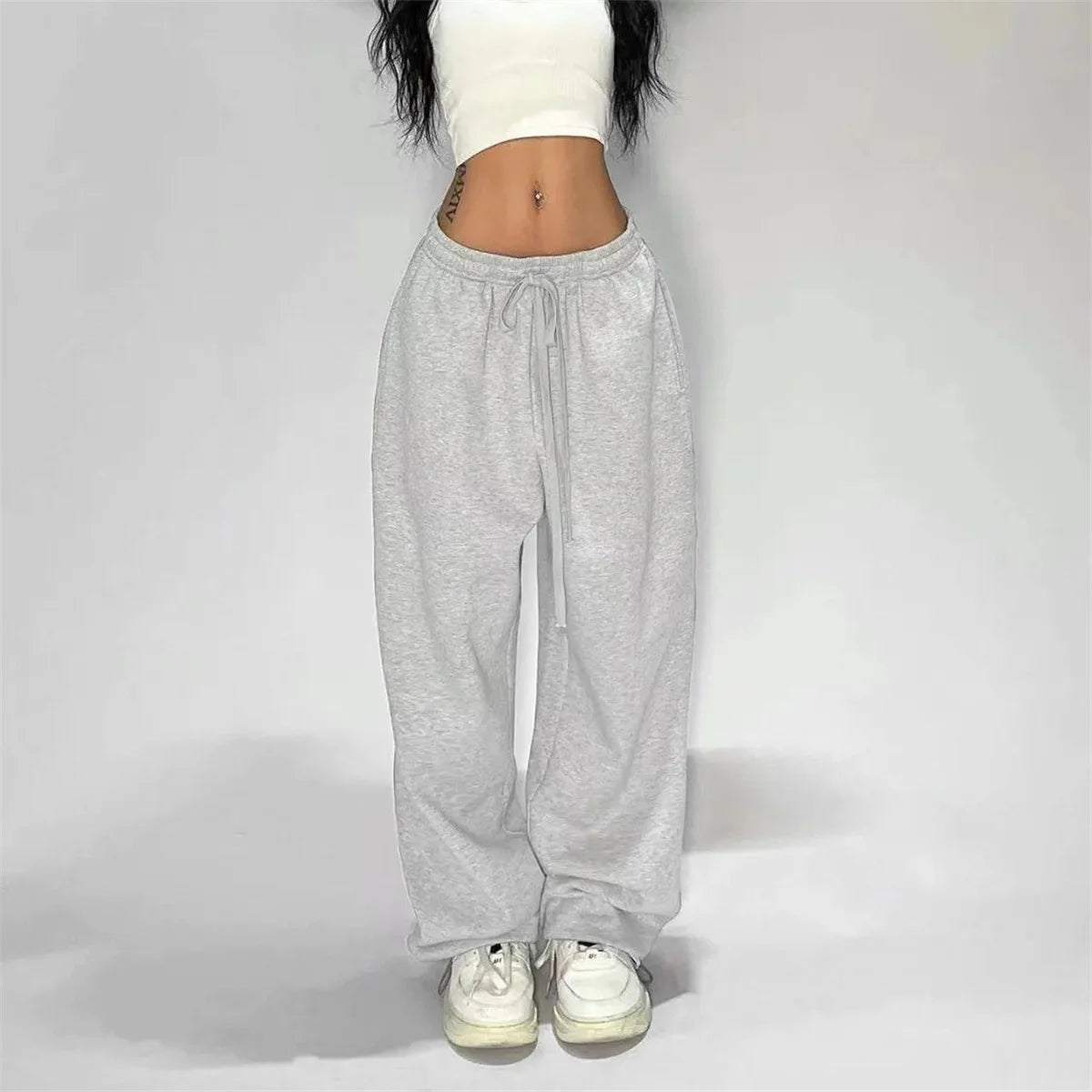 Y2K Tactical Wide Leg Sweatpants