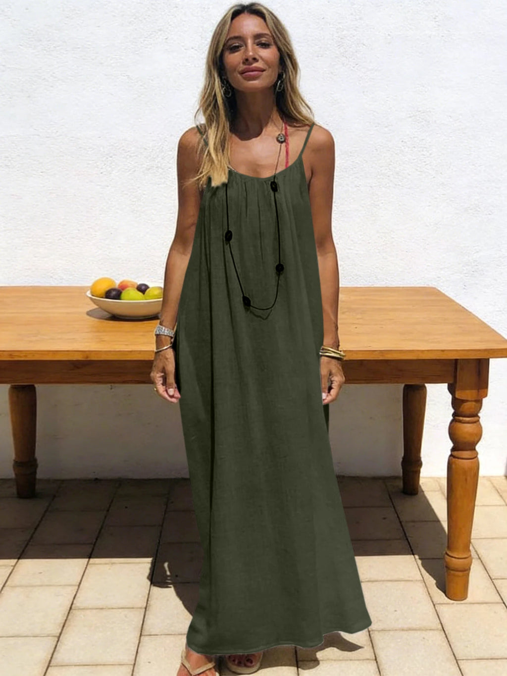 Strapless Backless Maxi Dress