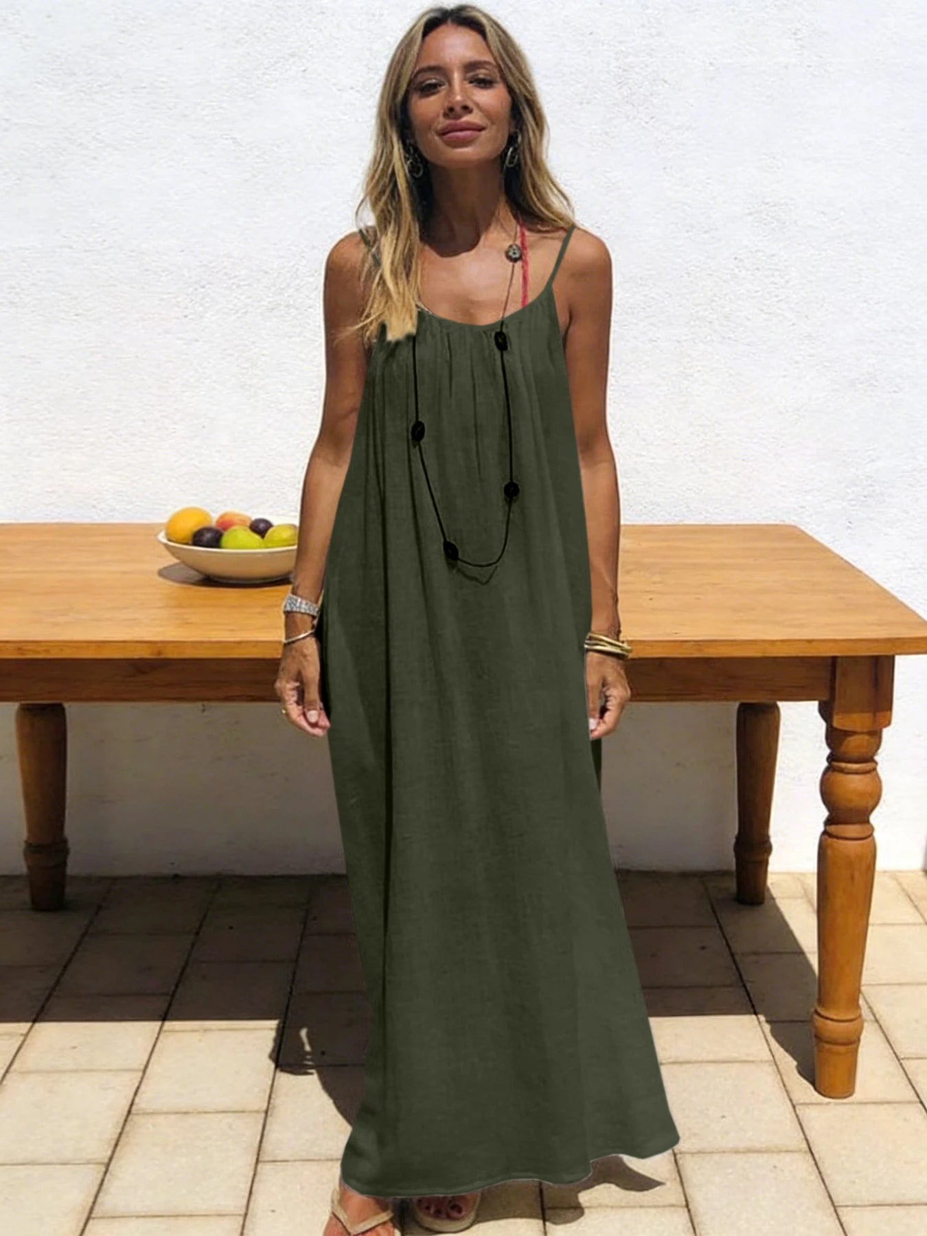 Strapless Backless Maxi Dress