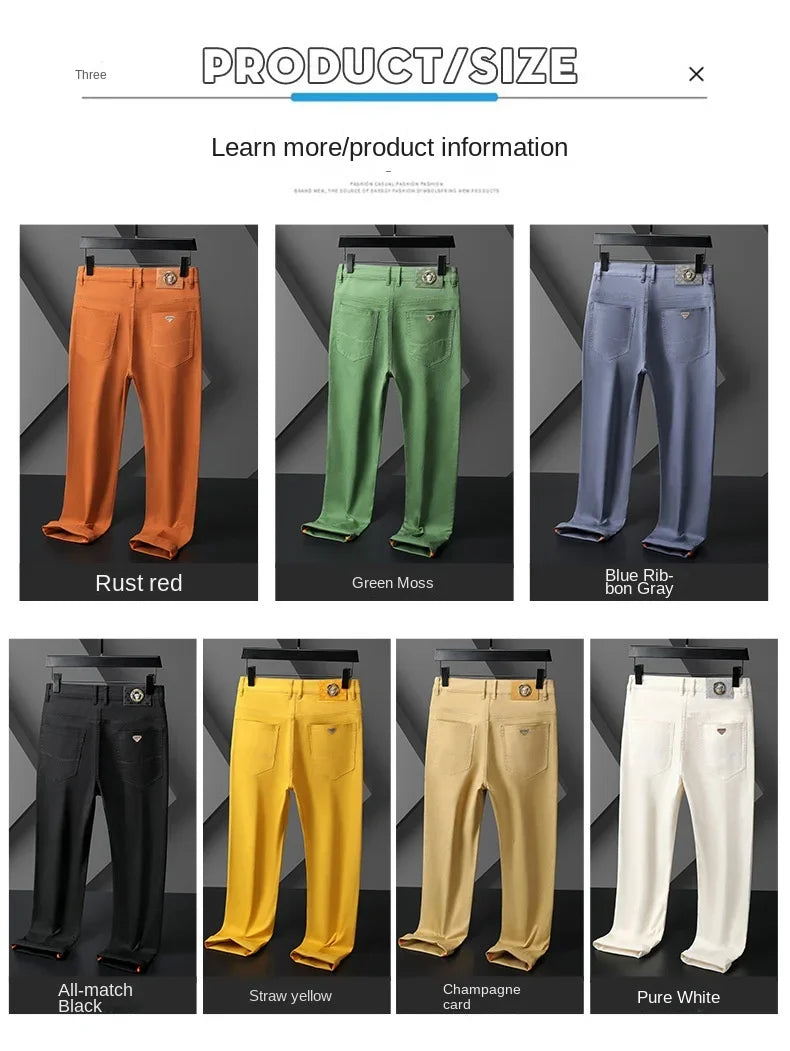 The Spectrum Slim — Seven-Color Stretch Jean