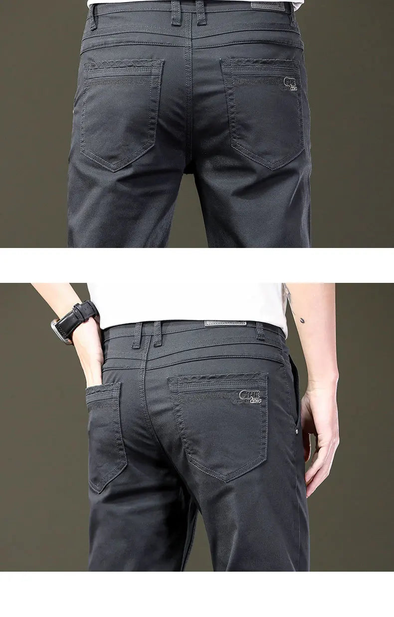 The Spectrum Slim — Seven-Color Stretch Jean
