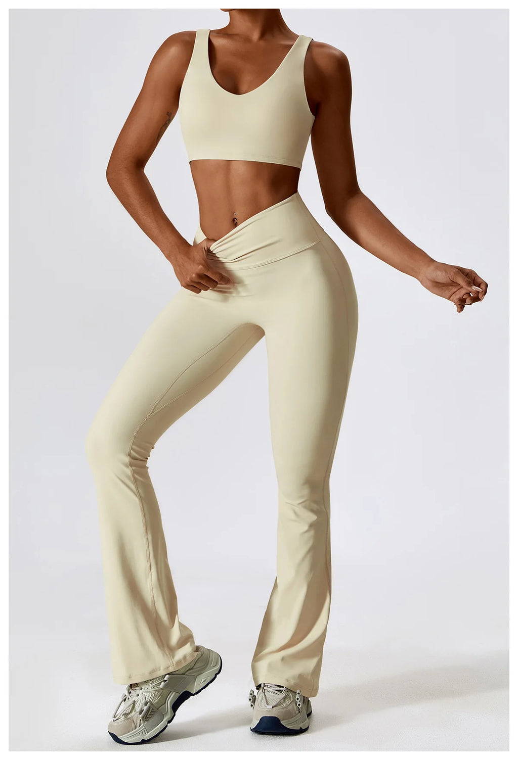 Seamless Yoga Set – Leggings & Crop Top