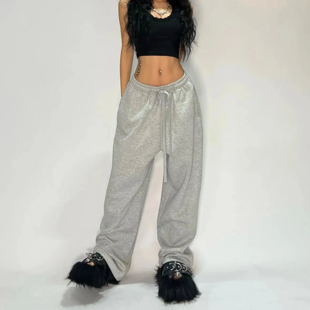 Y2K Tactical Wide Leg Sweatpants