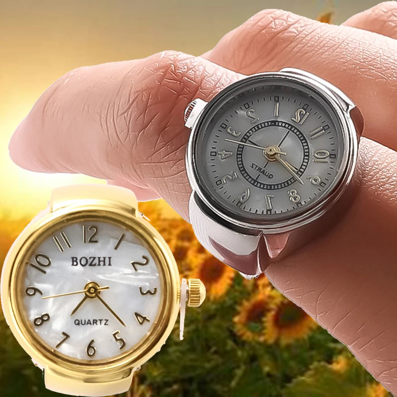 Fashion Ring Watch — Unisex Quartz Couple Jewelry