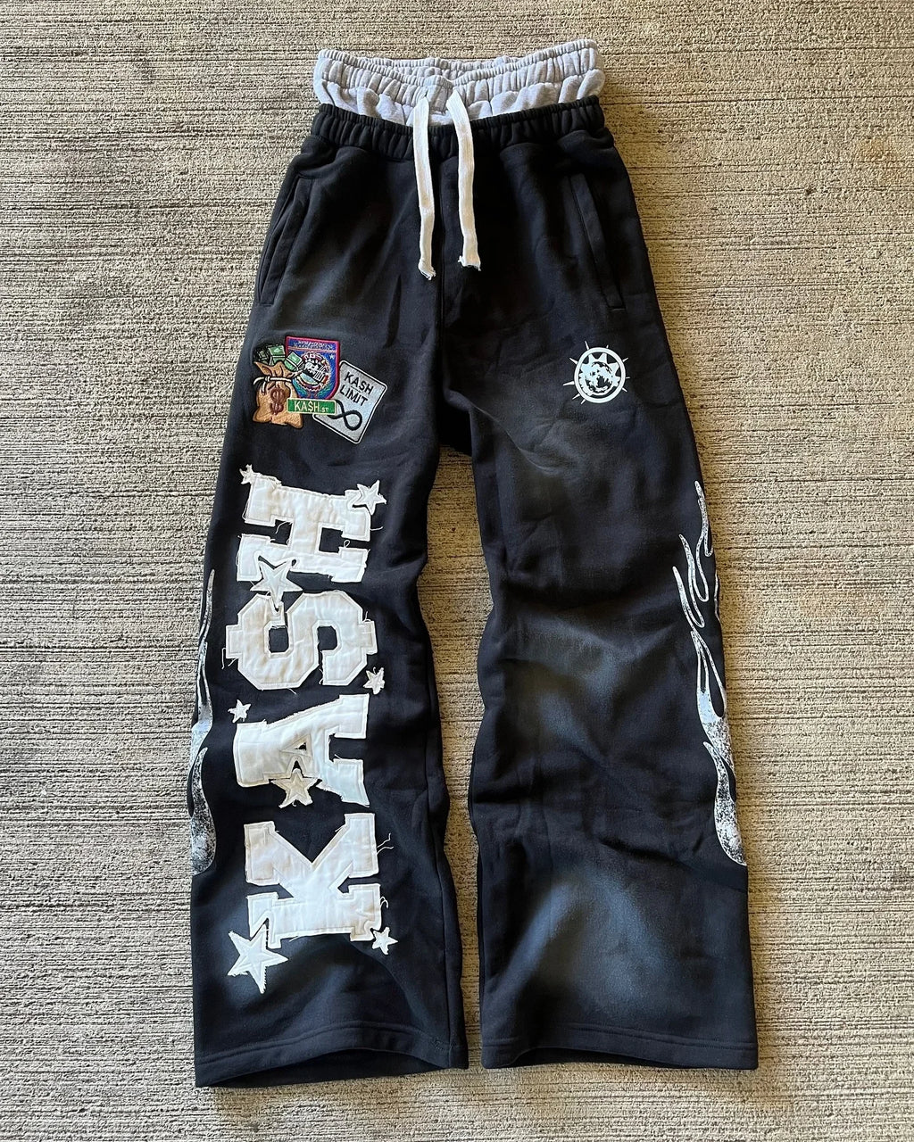 Y2K Gothic Letter Patch Baggy Sweatpants