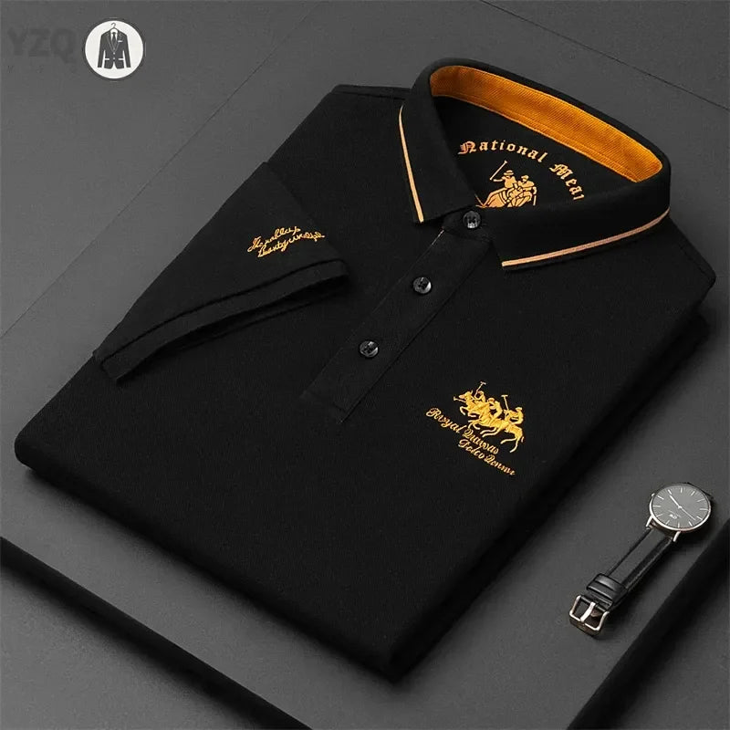 Embroidered Short Sleeve Polo