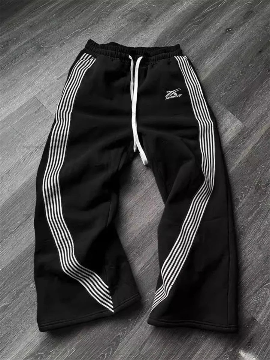 Y2K Tactical Wide Leg Sweatpants
