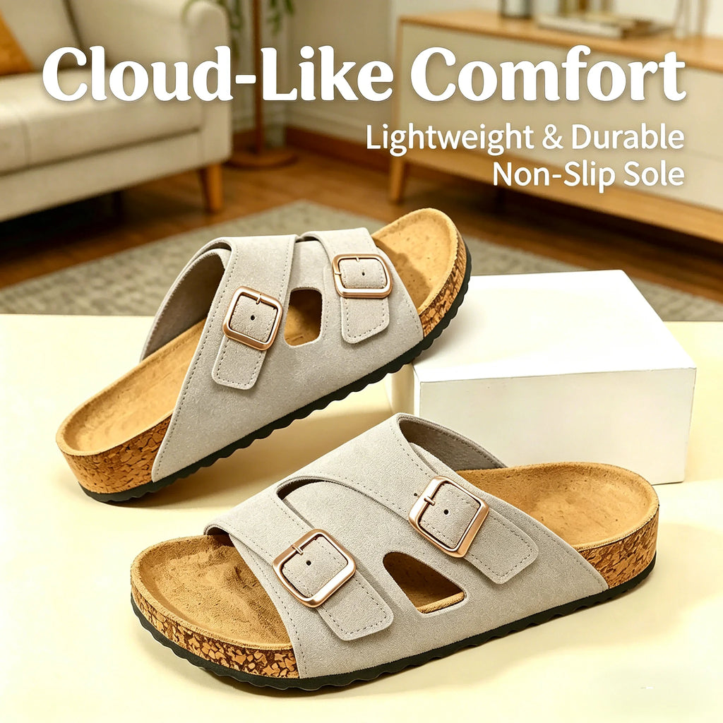 Men's slippers, wear-outside sandals, vintage half-slipper, casual sandals, easy-matching thong sandals, couple's beach shoes