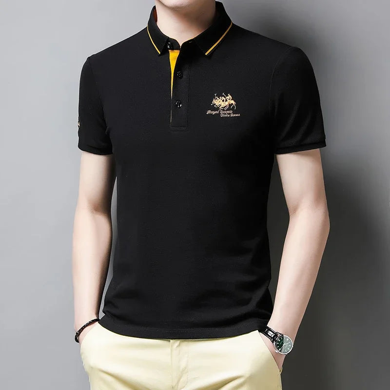 Embroidered Short Sleeve Polo