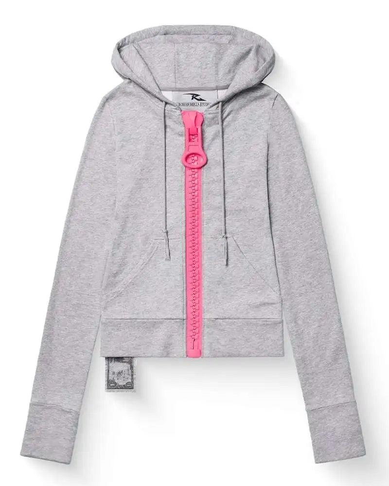 Y2K Harajuku Oversized Zip-Up Hoodie — Women