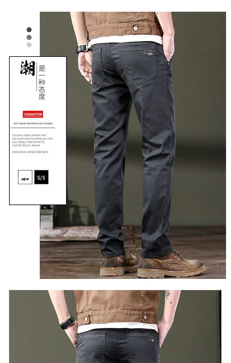 The Spectrum Slim — Seven-Color Stretch Jean