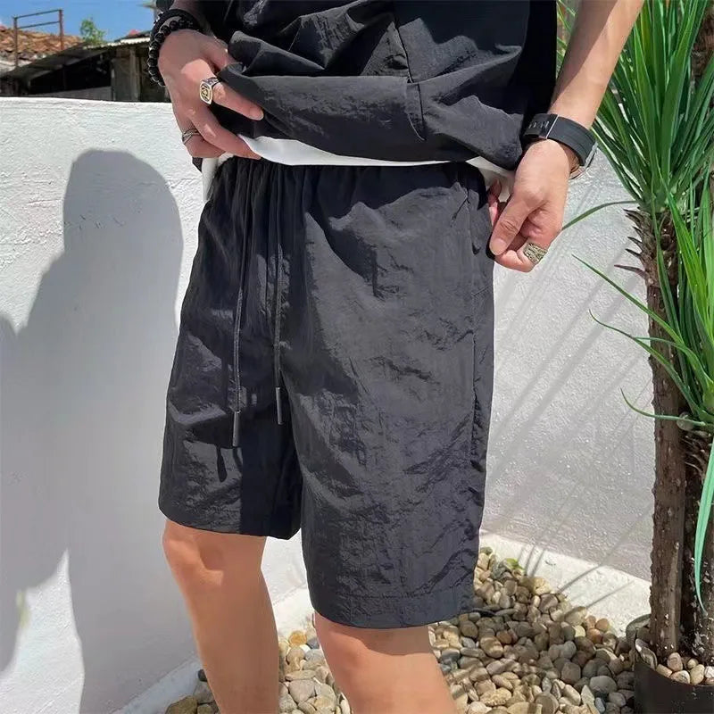 Men's Cargo Style Hooded T-Shirt & Shorts Set
