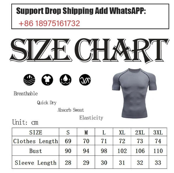 Men's Printed Compression Sports Two-Piece Set