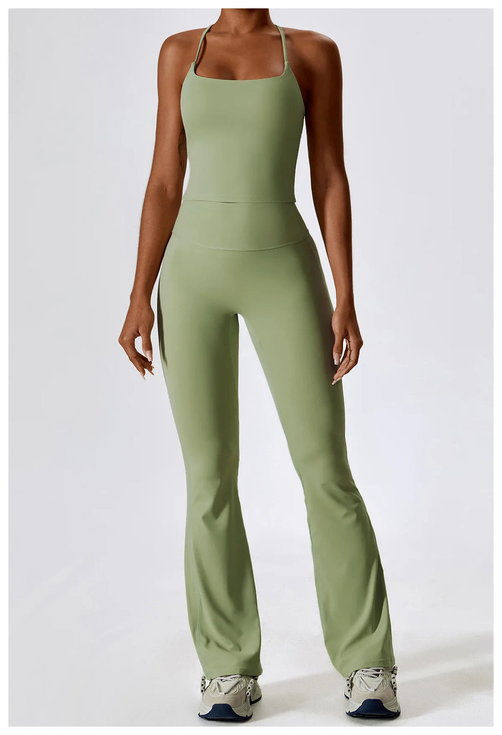 Seamless Yoga Set – Leggings & Crop Top