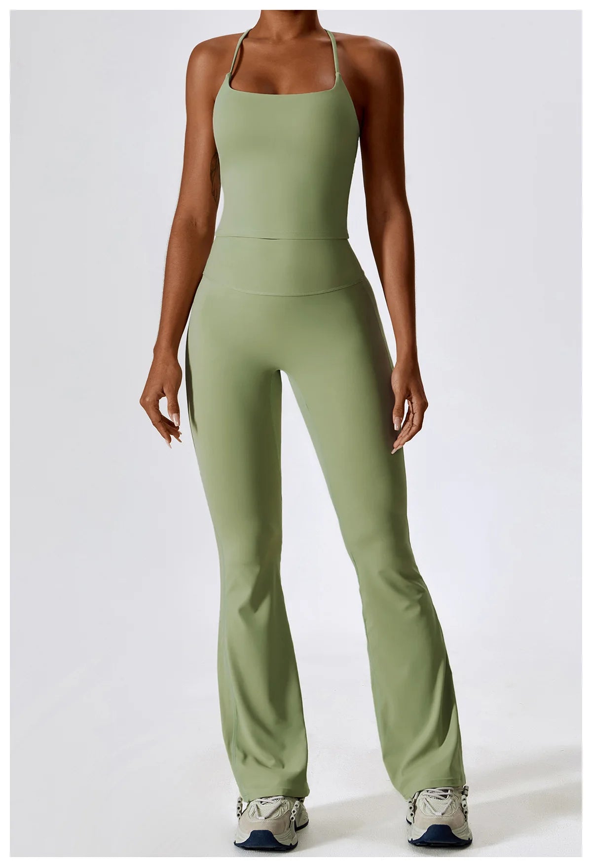 Seamless Yoga Set – Leggings & Crop Top