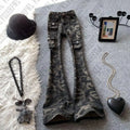 Metal Rock Skinny Punk Jeans