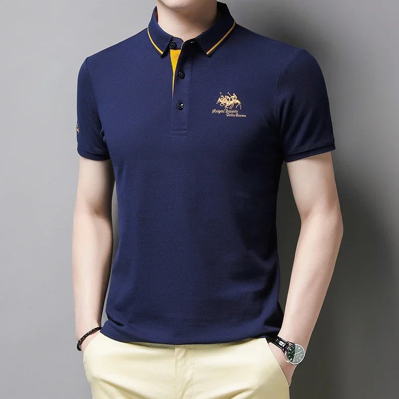 Embroidered Short Sleeve Polo