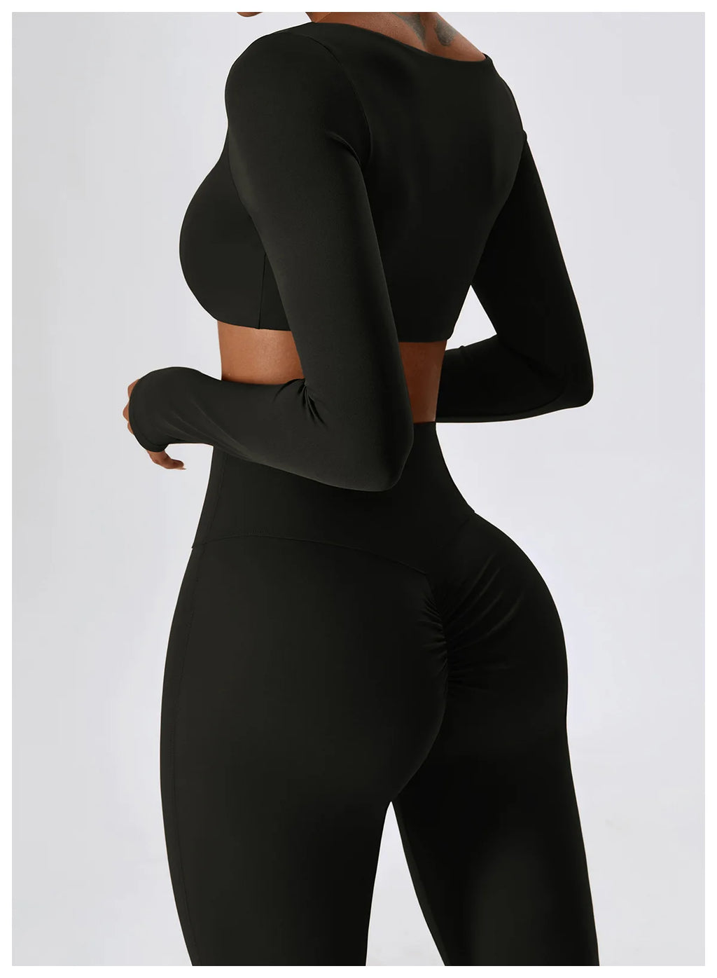 Seamless Yoga Set – Leggings & Crop Top