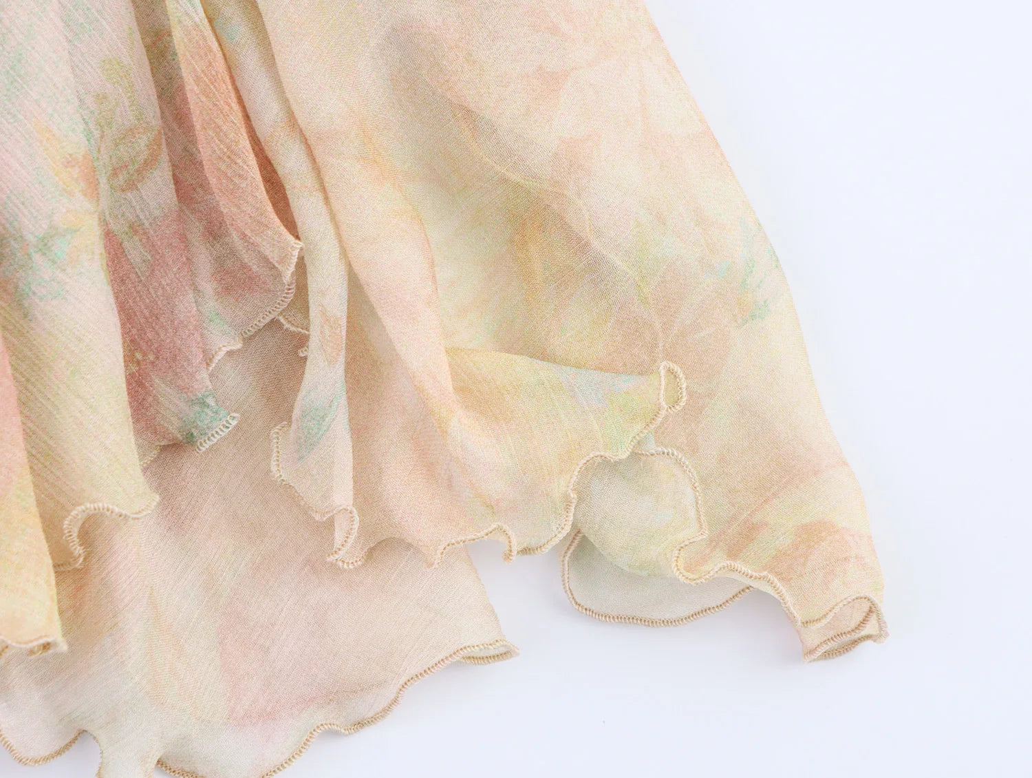 Gradient Tiered Ruffle Maxi Skirt — Women's Boho