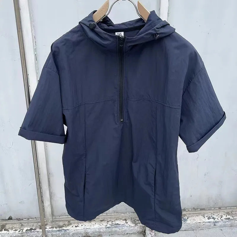 Men's Cargo Style Hooded T-Shirt & Shorts Set