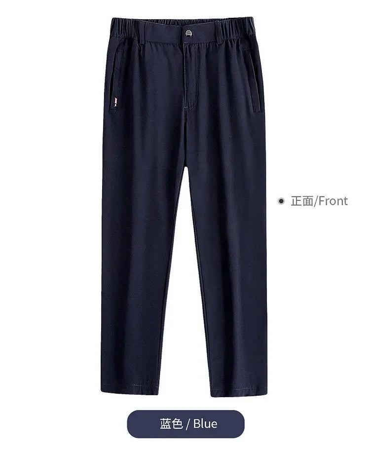 Ice Silk Quick-Dry Straight Pants