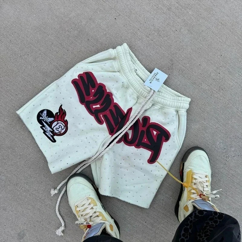 Letter Print Shorts