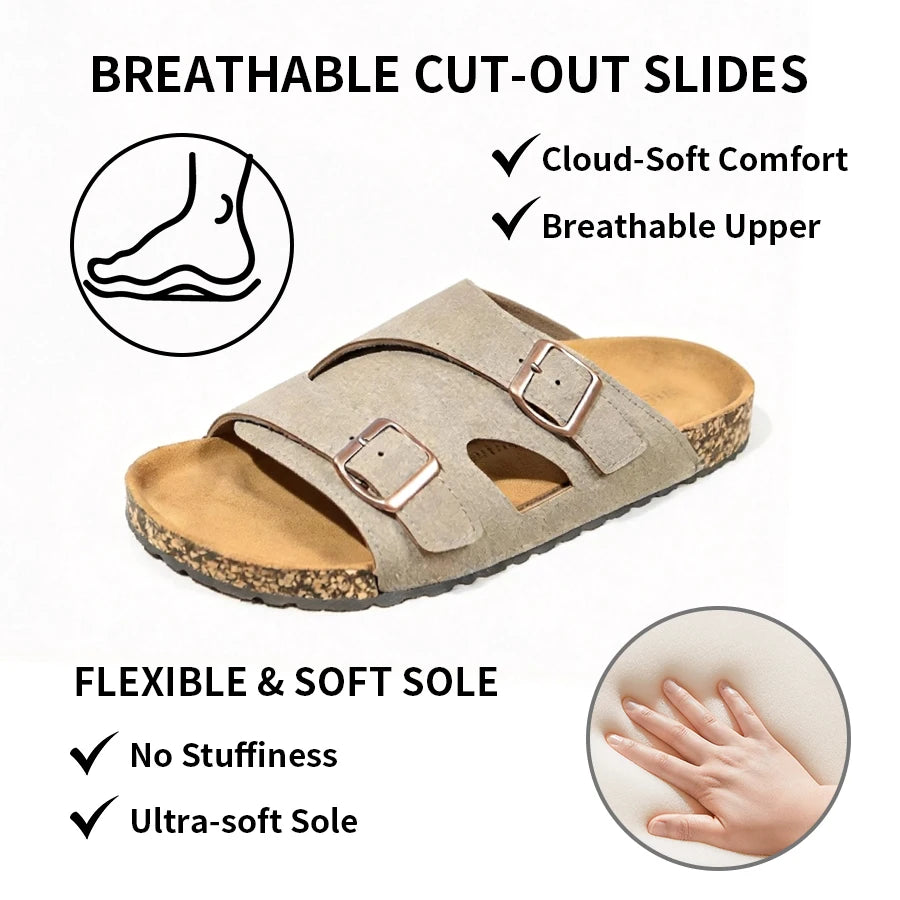 Men's slippers, wear-outside sandals, vintage half-slipper, casual sandals, easy-matching thong sandals, couple's beach shoes