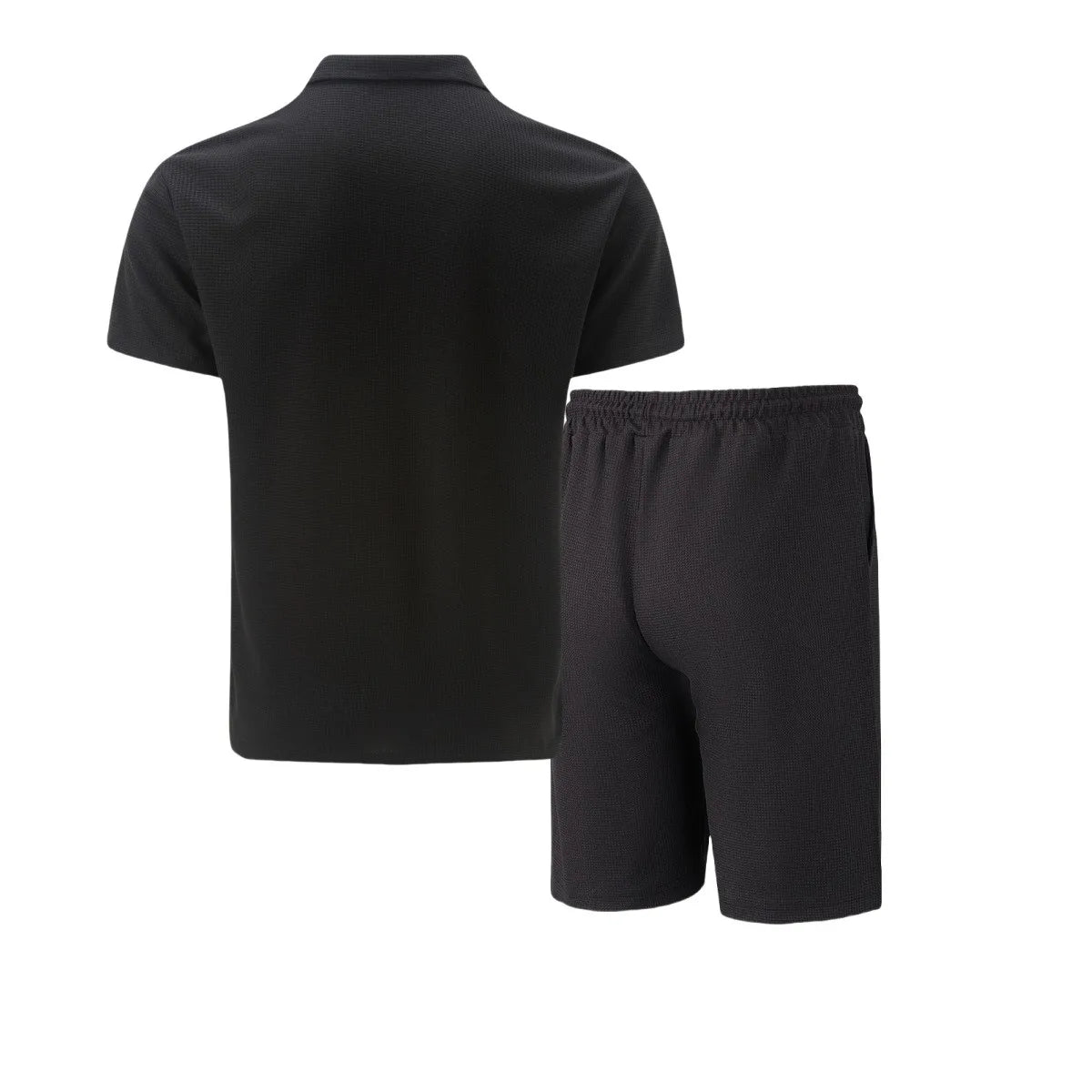 Men's Waffle Two-Piece Suit Shorts Set