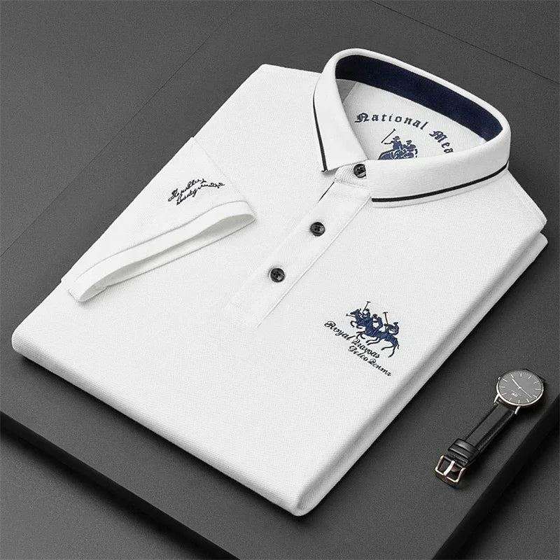 Embroidered Short Sleeve Polo