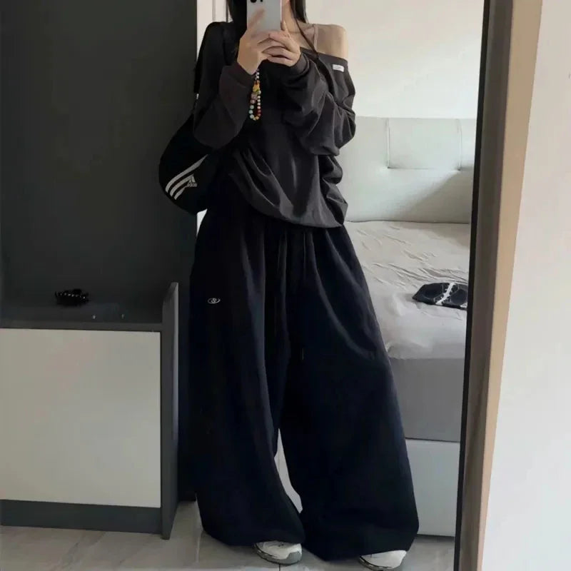Oversized Hip-Hop Wide Leg Sweatpants