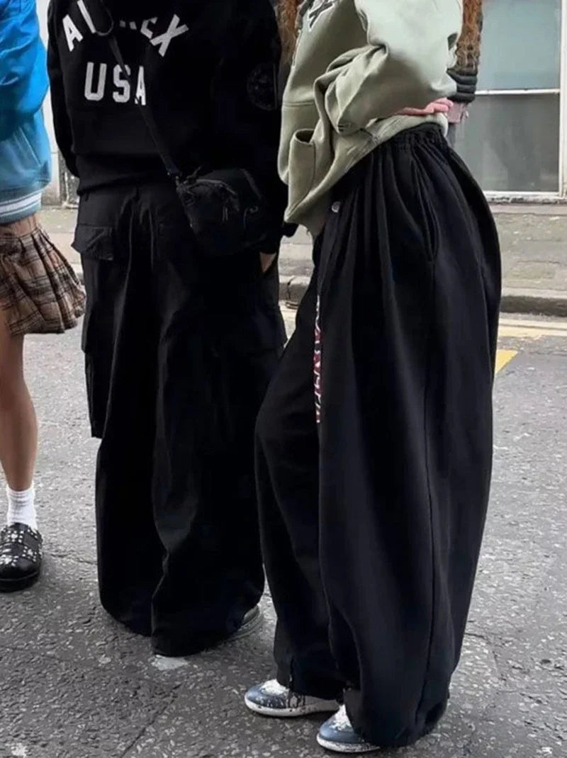 Oversized Hip-Hop Wide Leg Sweatpants