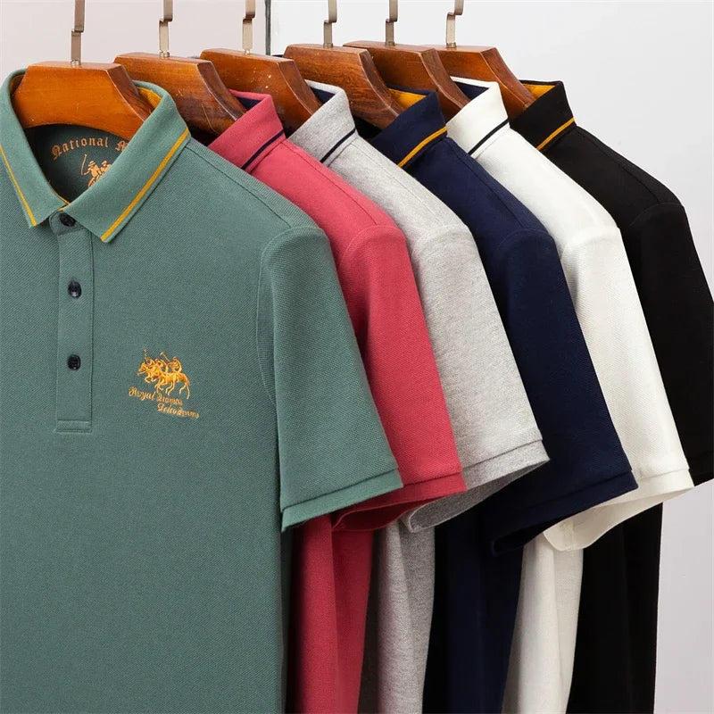 Embroidered Short Sleeve Polo