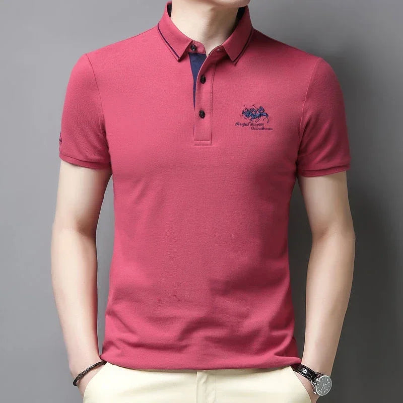 Embroidered Short Sleeve Polo