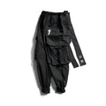 Ribbon Embroidery Techwear Cargo Pants