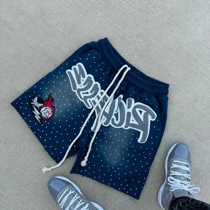 Letter Print Shorts