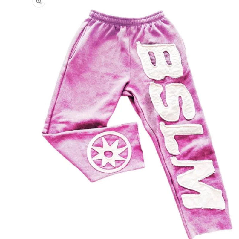 Cartoon Print Mesh Pants