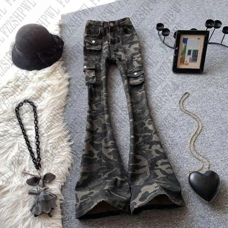 Metal Rock Skinny Punk Jeans