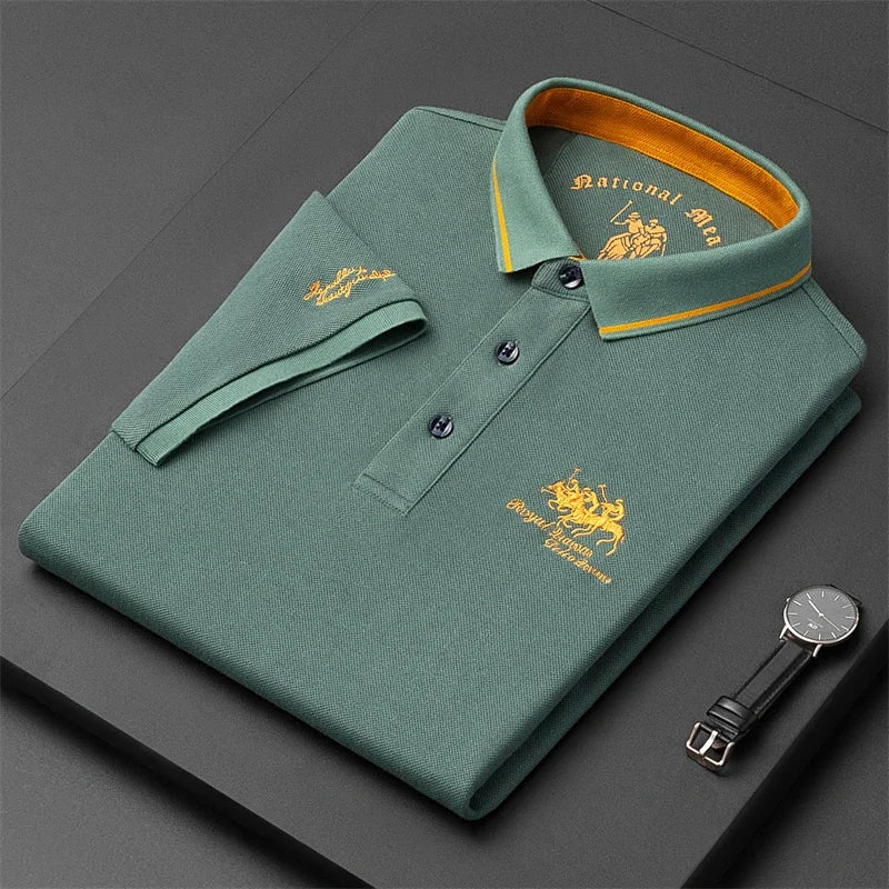 Embroidered Short Sleeve Polo