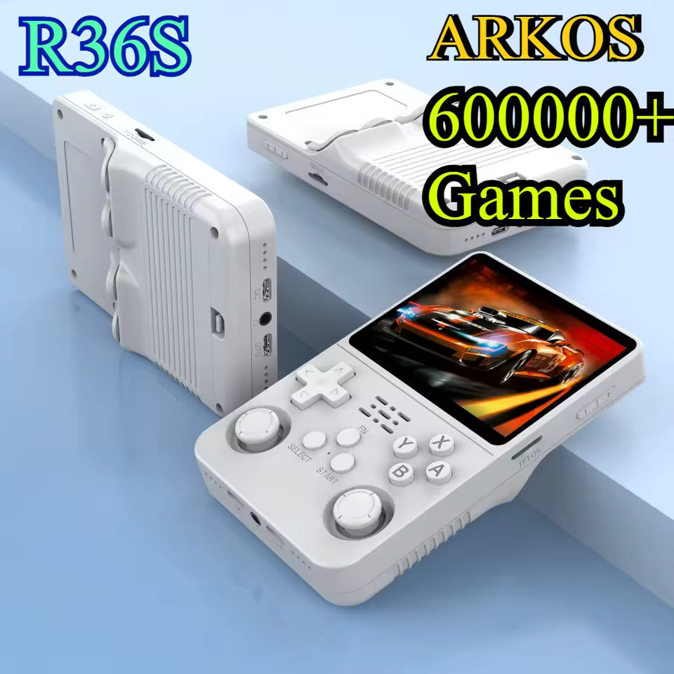 256G Open Source R36S Portable Game Console — 3.5" IPS, Linux, 64G/128G