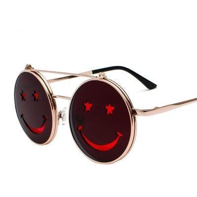 Smiley Face Round Sunglasses