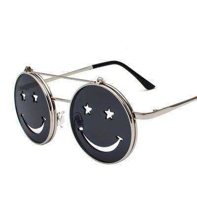 Smiley Face Round Sunglasses